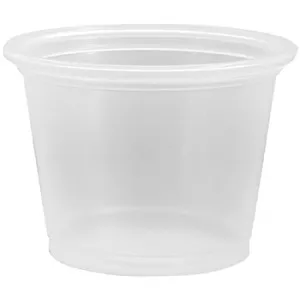 1 OZ CLEAR SOUFFLE CUPS - 2500 CT