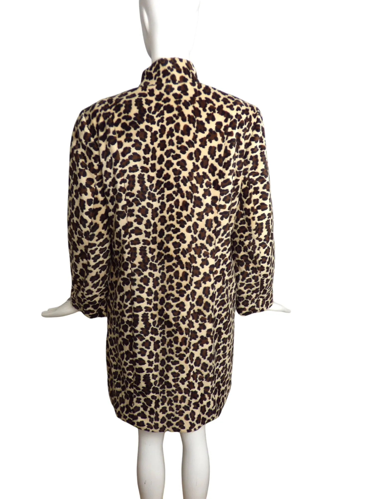 1970s Printed Fleece Coat, Size-6