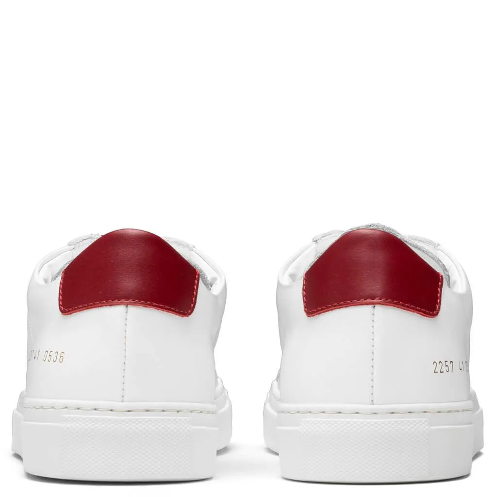 2257 Retro Low - White/Red