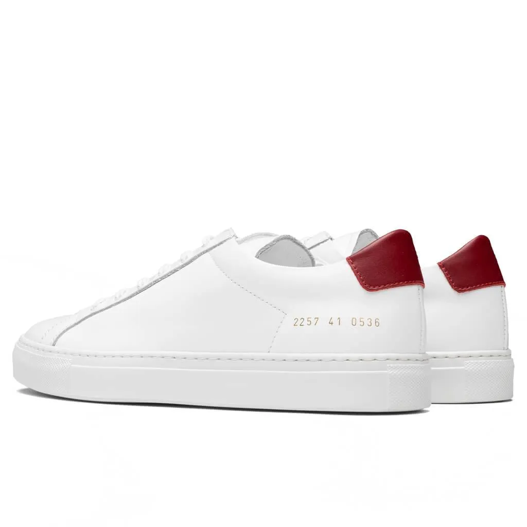 2257 Retro Low - White/Red