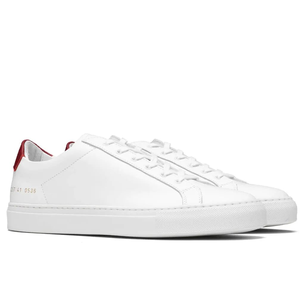 2257 Retro Low - White/Red