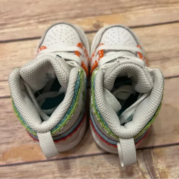 Air Jordan 1 Mid Multi Knit Leather Athletic Shoes