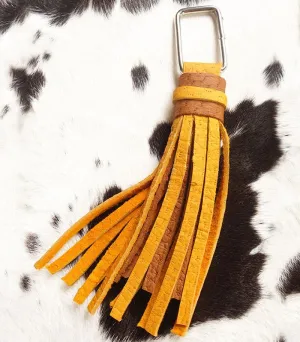 Akio Peccary Leather Keychain