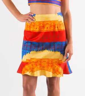 Amaara Stripe Printed Skirt
