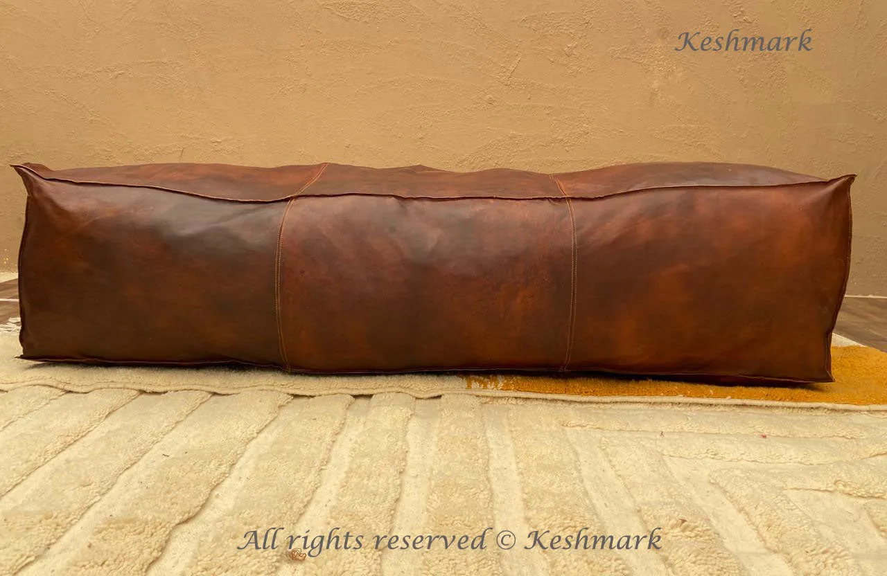 Amazing square Ottoman Pouffe table coffee Moroccan leather,ottoman square pouf, light tan handmade footstool square pouffe LEATHER ottoman