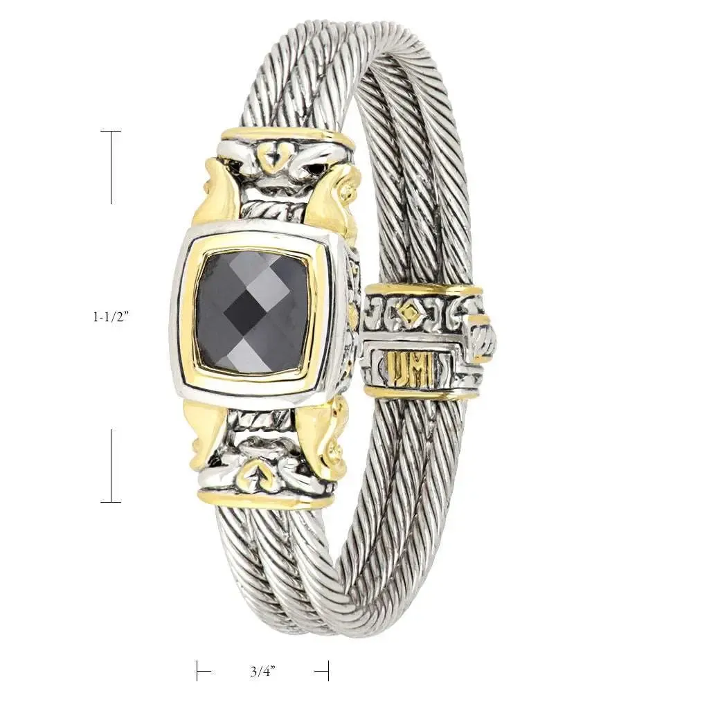Anvil Collection - Square Cable Magnetic Clasp Bracelet