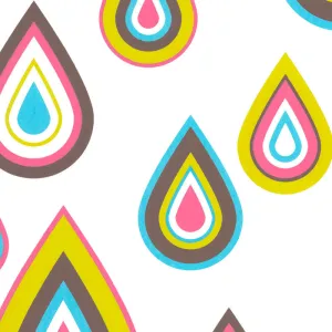 Avante Garde Nature Drops Yellow Purple 255112 Wallpaper
