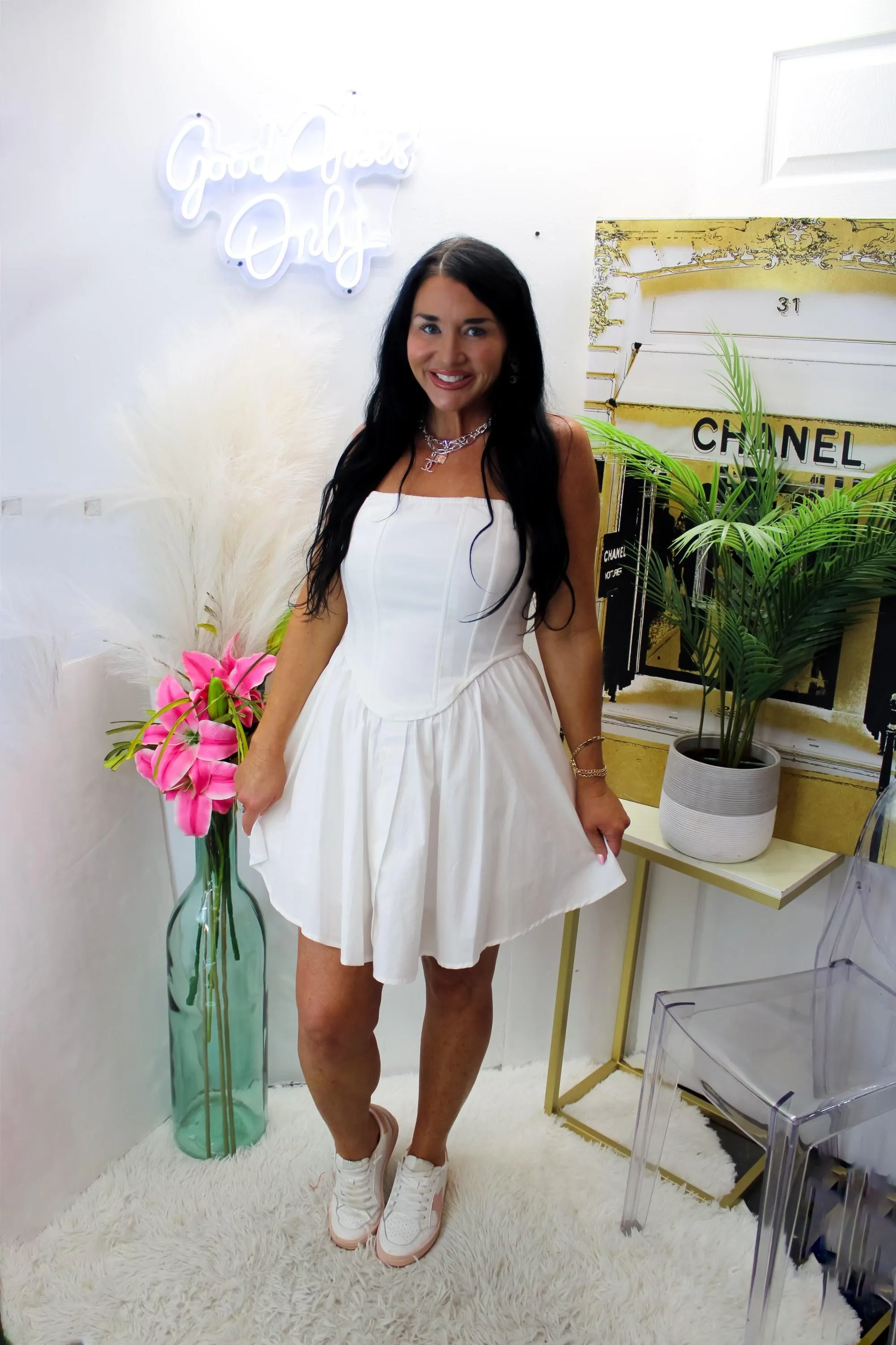 Best N Babydoll Tube Dress White Color