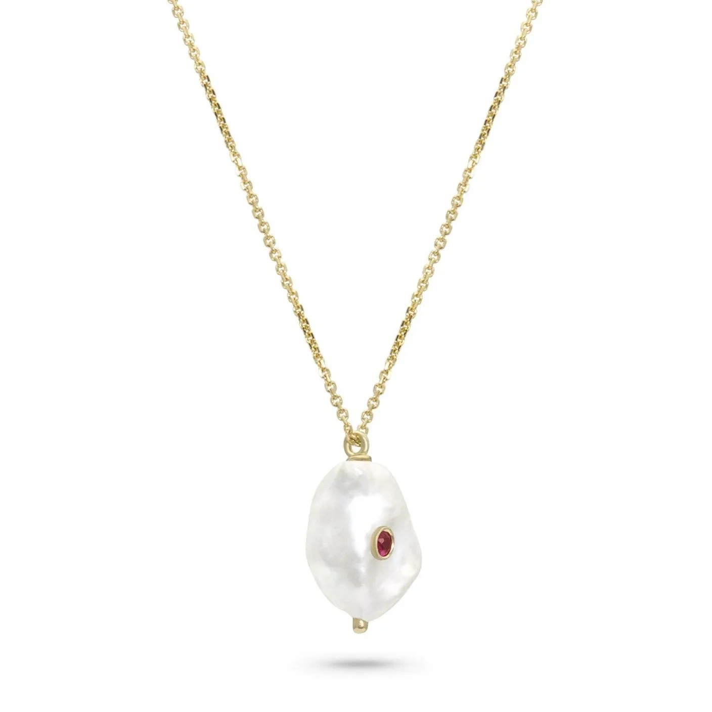 Birthstone Baby Baroque Necklace