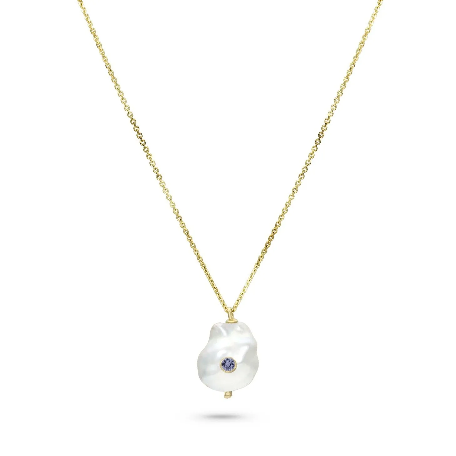 Birthstone Baby Baroque Necklace