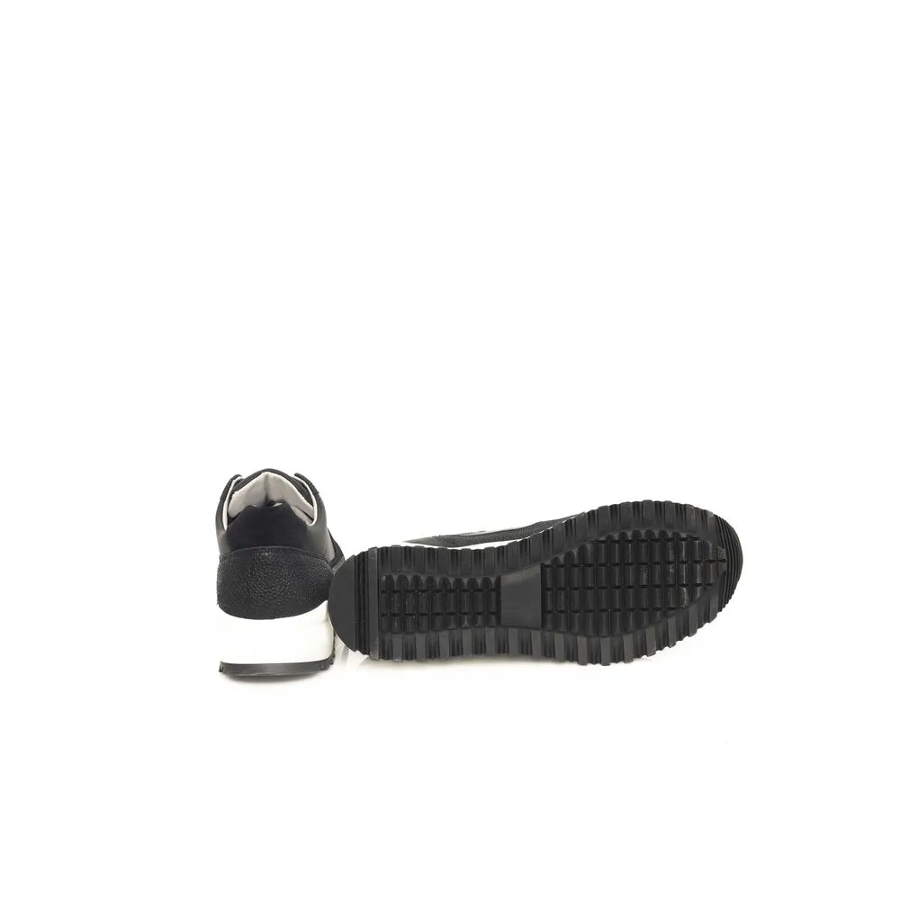 Blue Cowhide Men Sneaker