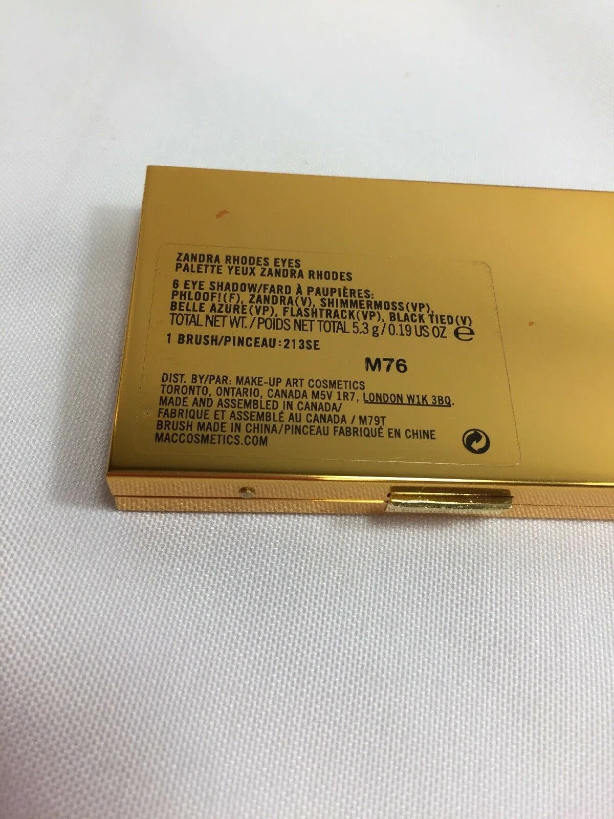 BNIB Mac Zandra Rhodes Eyeshadow Palette Rare