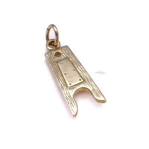 Boot Jack Charm, 14k gold