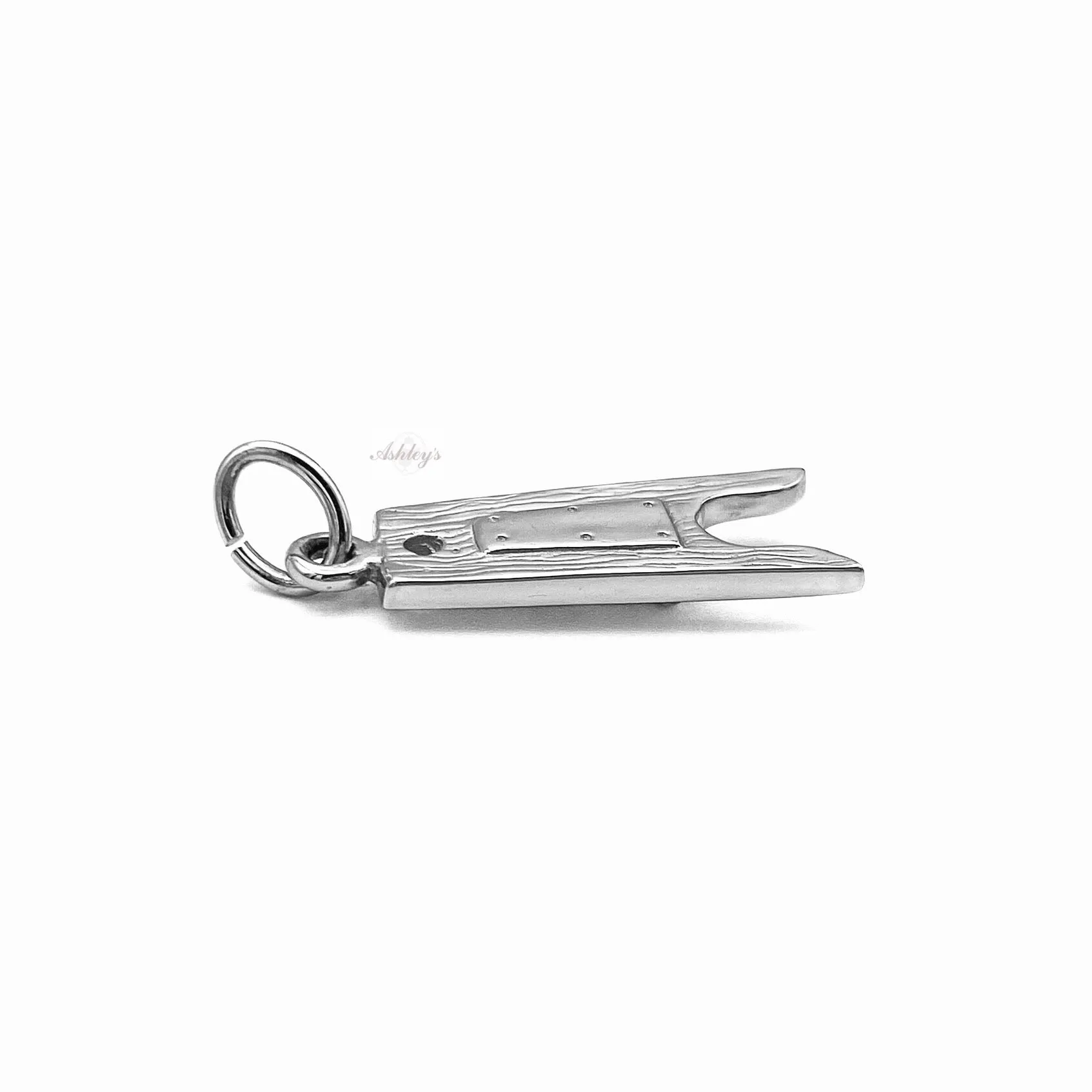 Boot Jack Charm, Sterling Silver