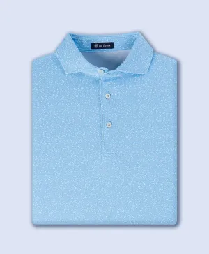 Bubbly Performance Polo - Ciel / Antique White