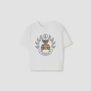 Burberry Baby Thomas Bear Print Cotton T-shirt