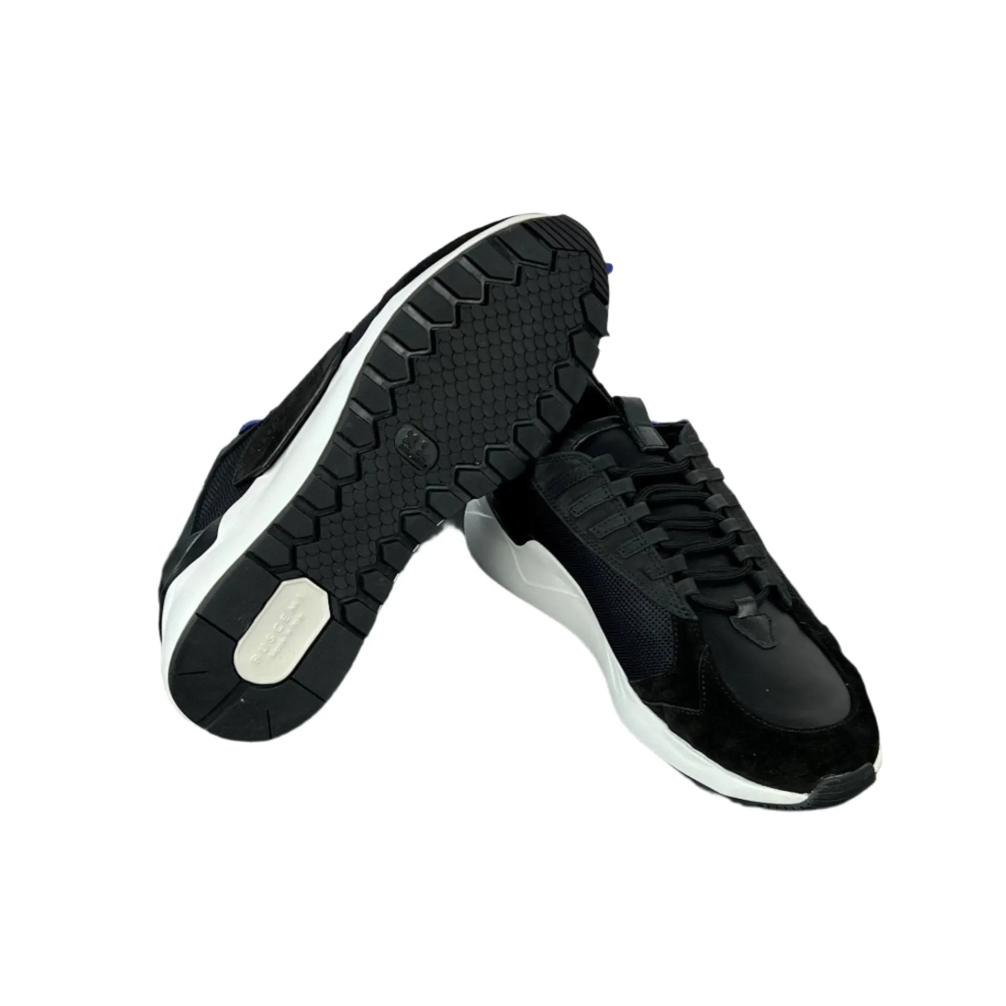 Buscemi Men's Run 2 Black Suede Sneakers SAMPLE