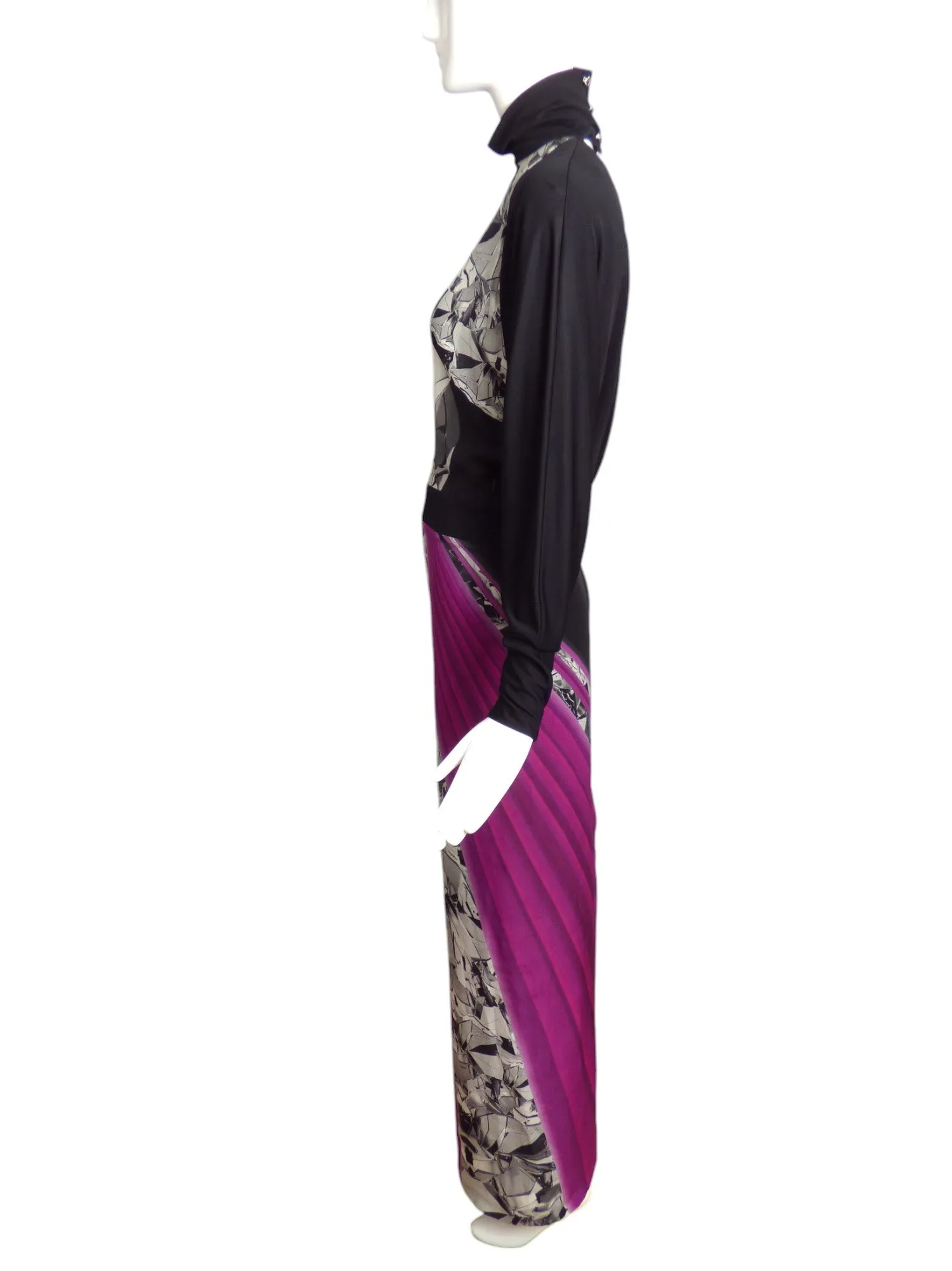 BYBLOS- NWT Printed Silk Gown, Size 4