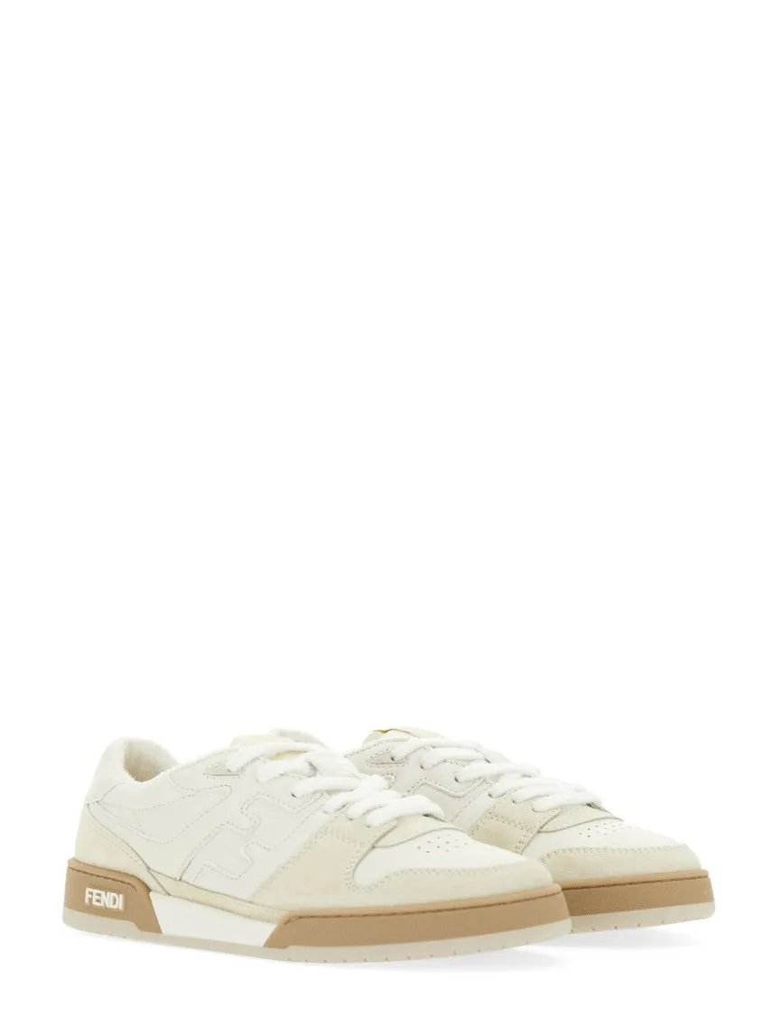 Calf Leather Match Sneakers