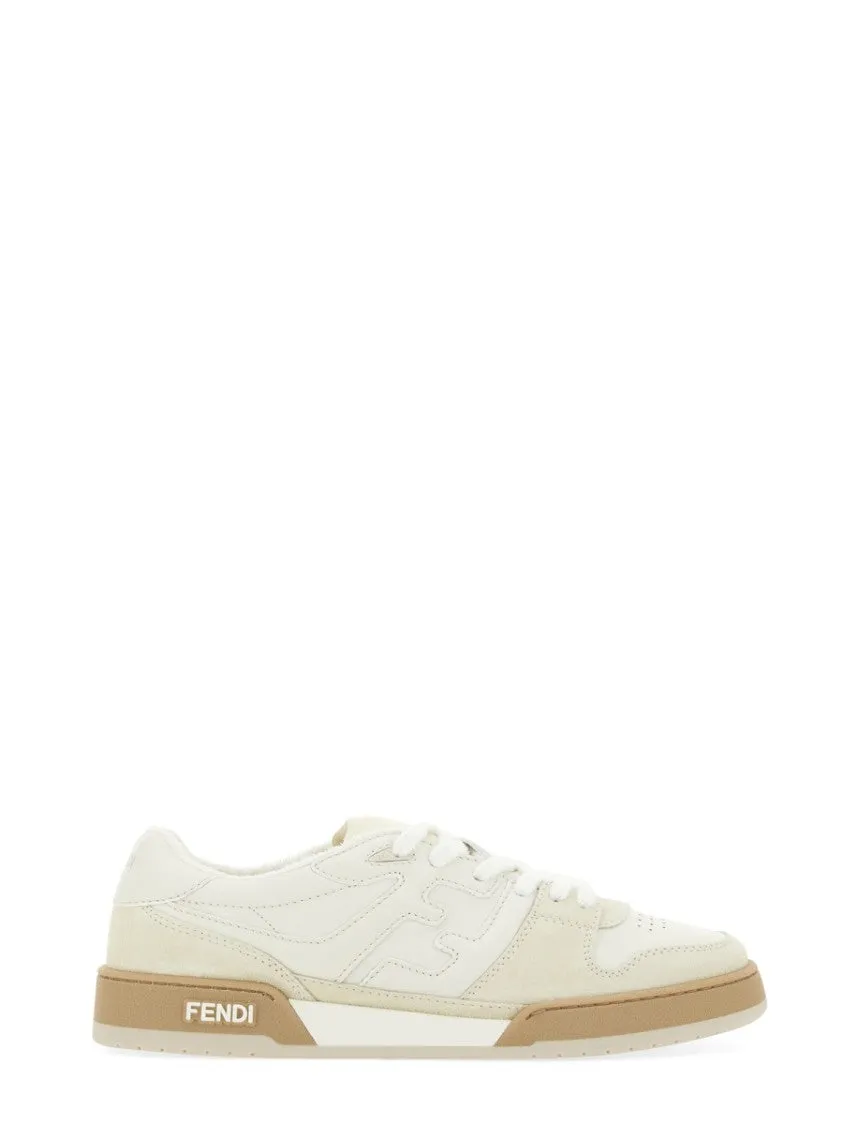 Calf Leather Match Sneakers