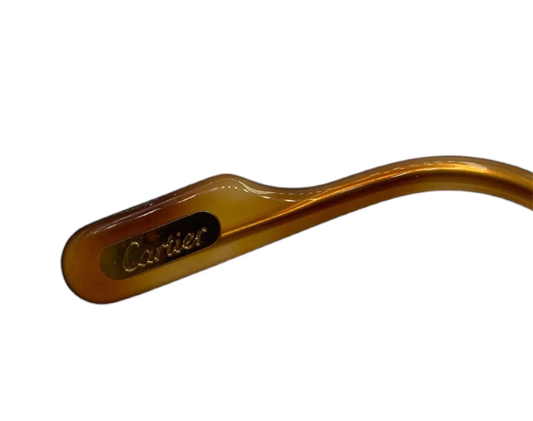 Cartier 90s Gold Plated Tortoiseshell Sunglasses