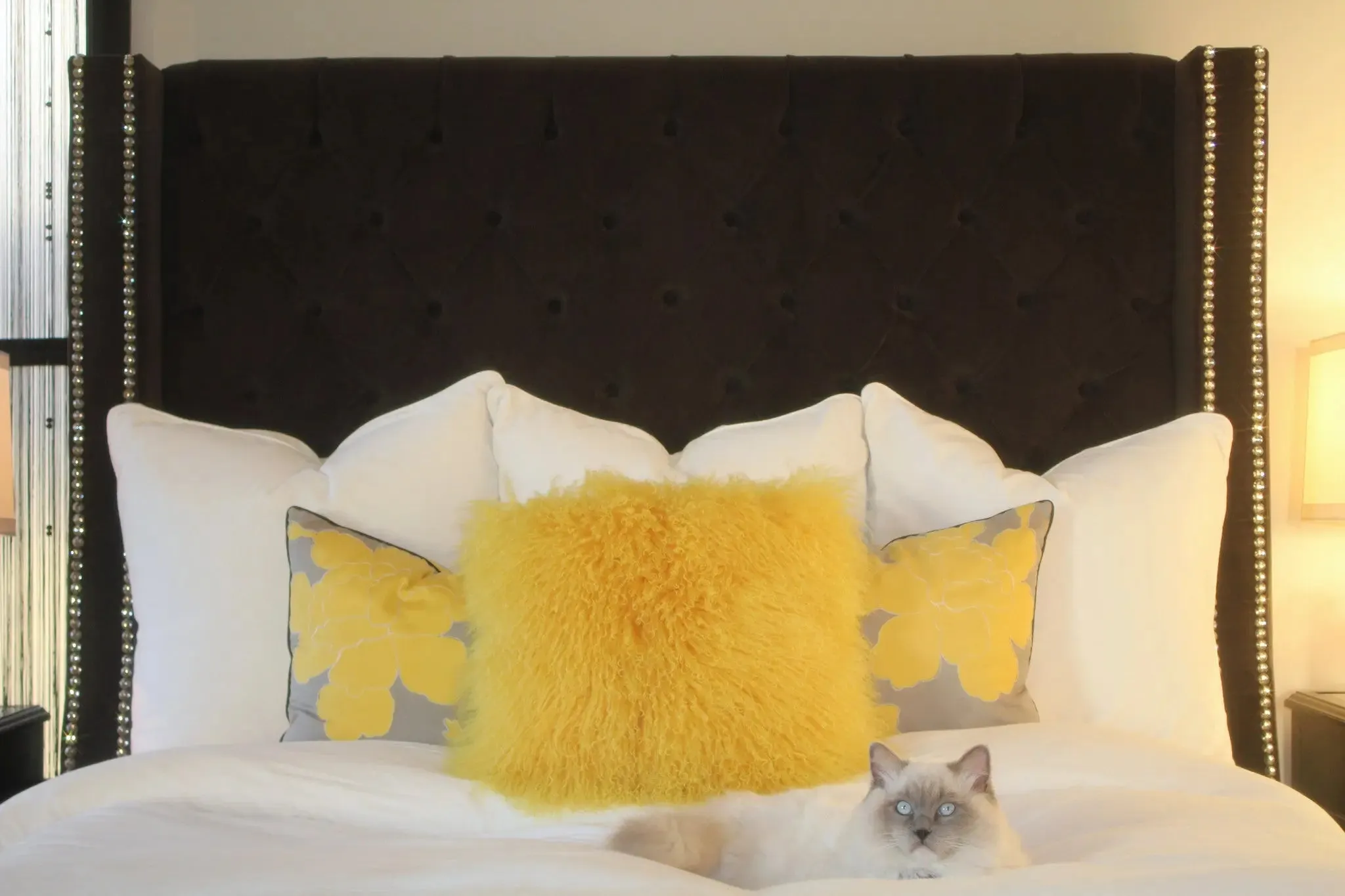 Charcoal Grey Headboard