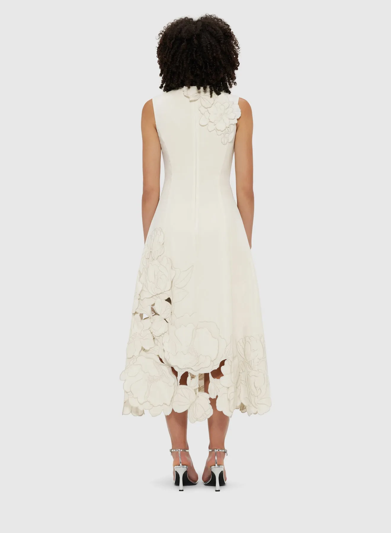 Cleo Applique Sleeveless Midi Dress