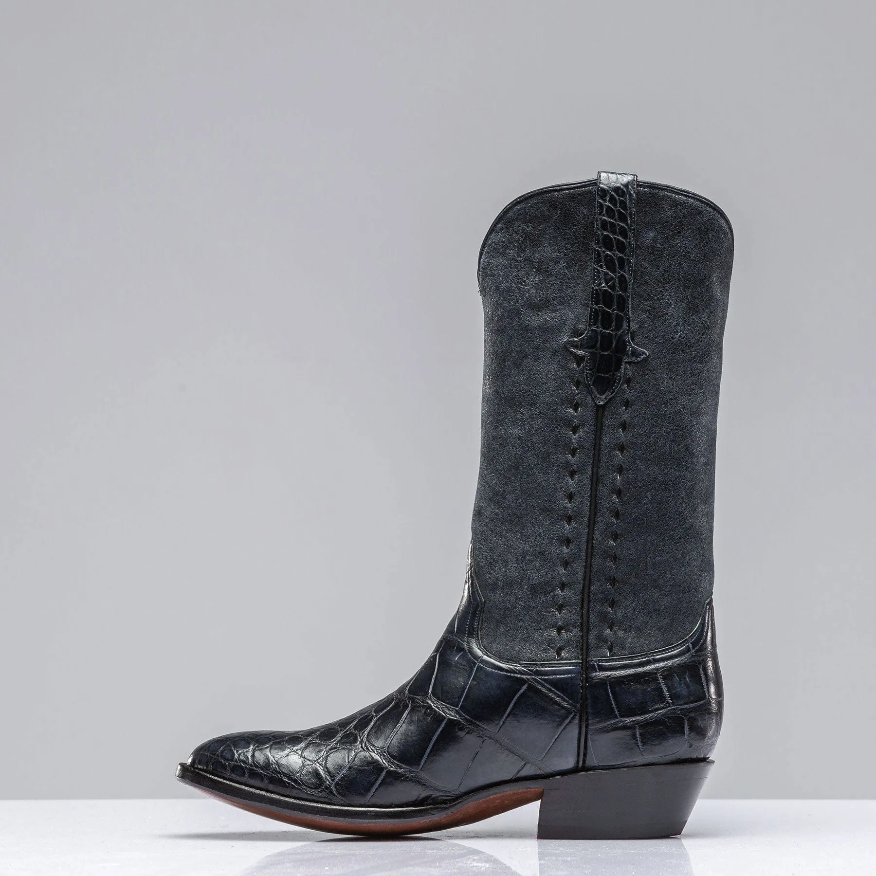 Cruz Western Navy Boot