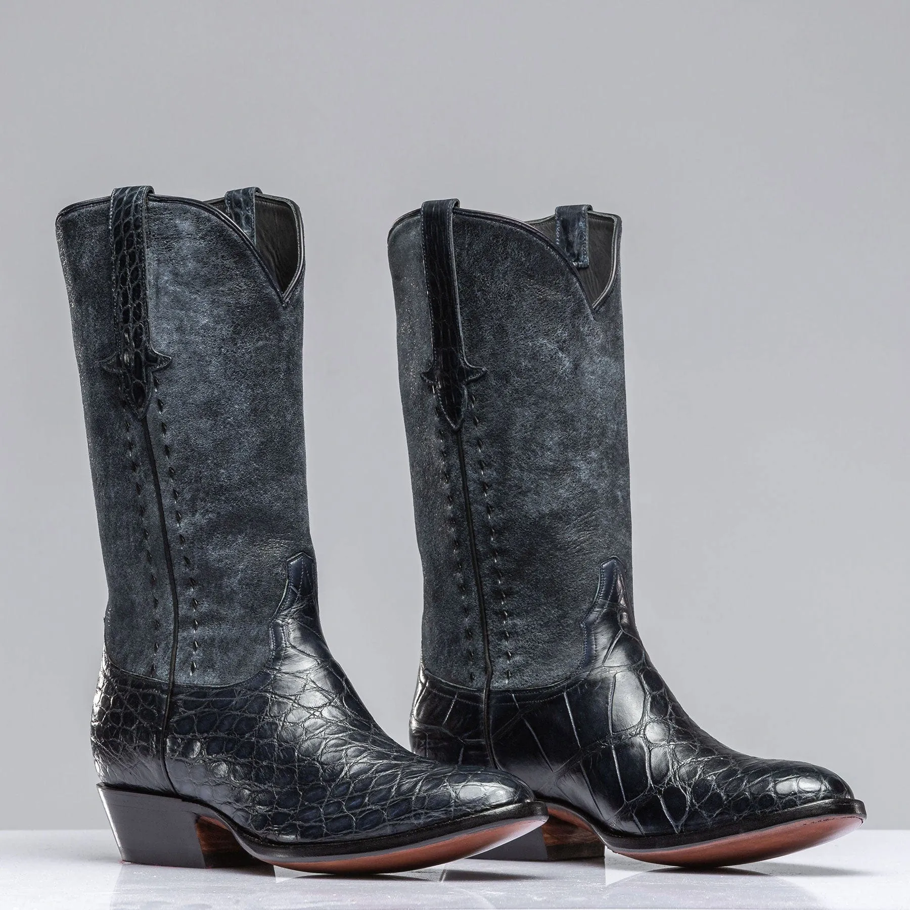 Cruz Western Navy Boot