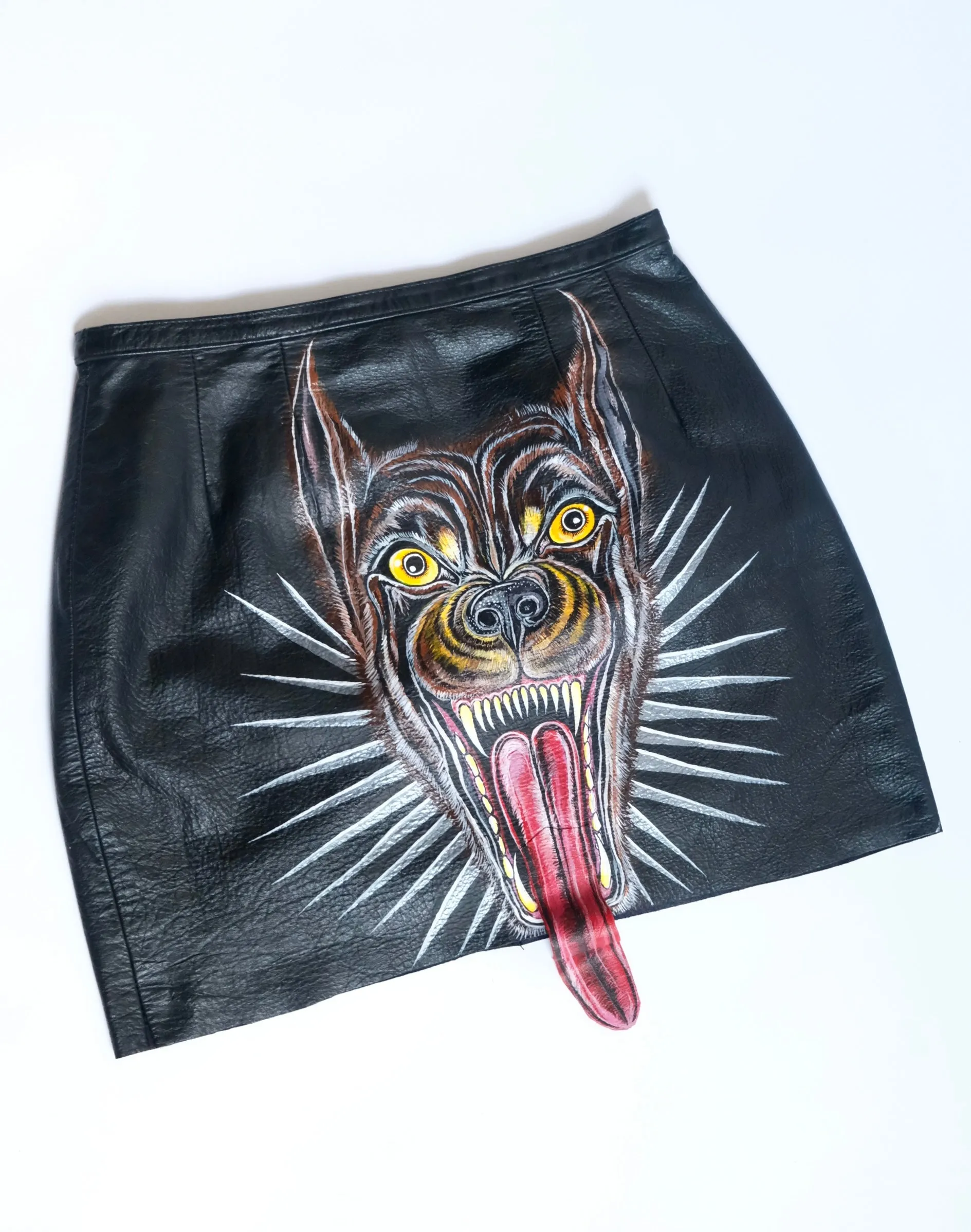 Custom Hand Painted Tongue Skirt