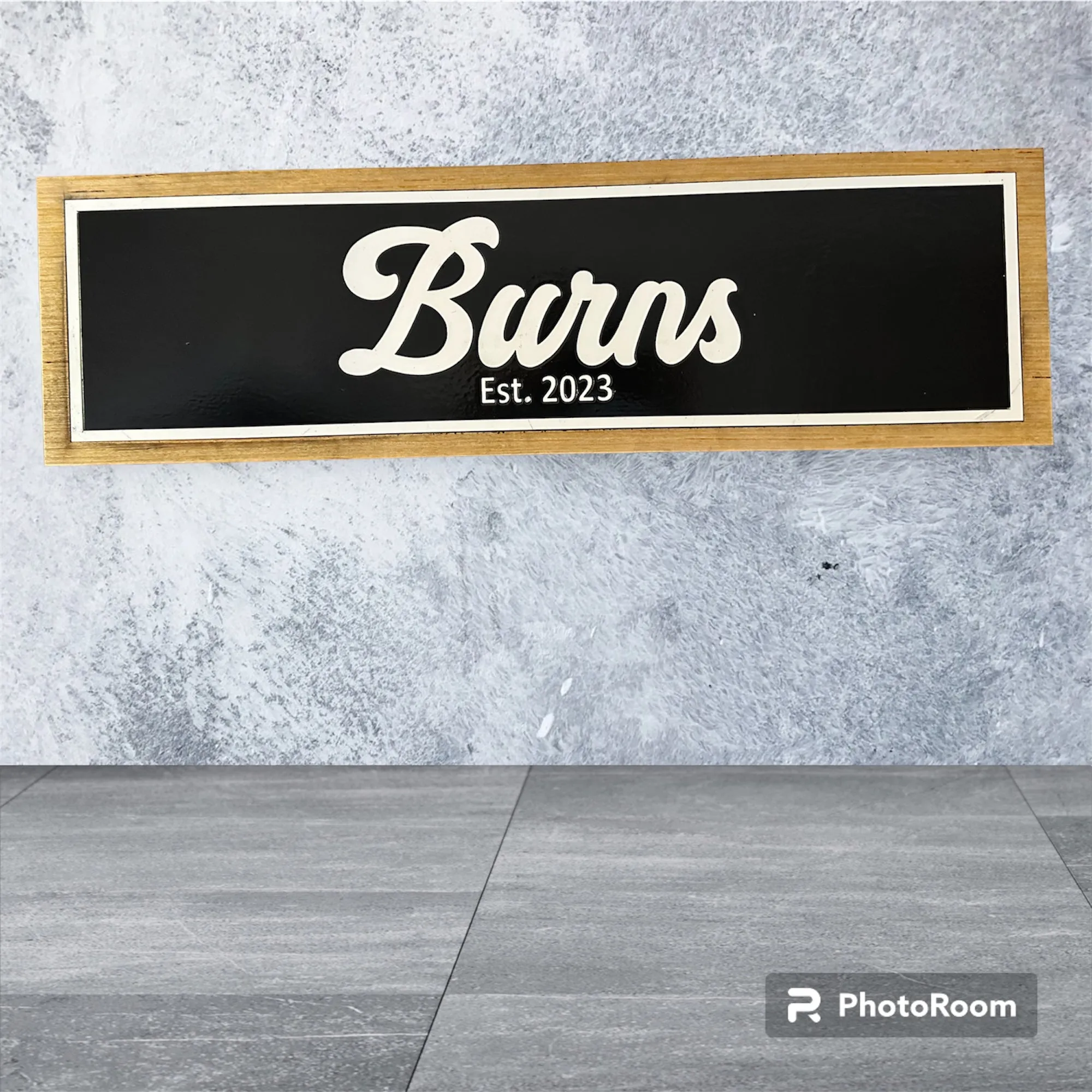 Custom Laser Engraved Wood Sign