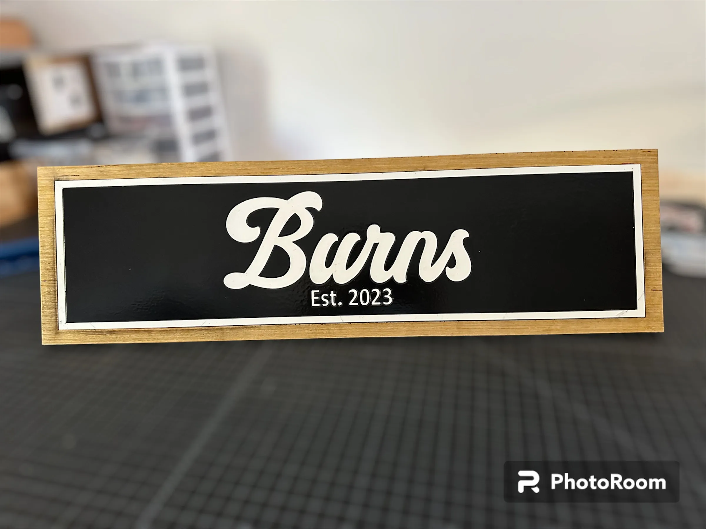 Custom Laser Engraved Wood Sign