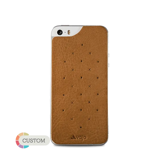 Customizable Leather Back - Premium Leather Back for iPhone SE