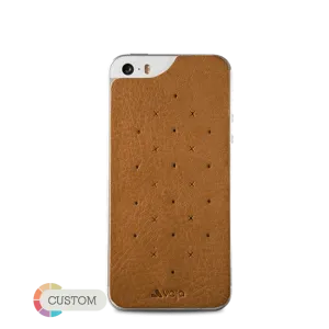 Customizable Leather Back - Premium Leather Back for iPhone SE