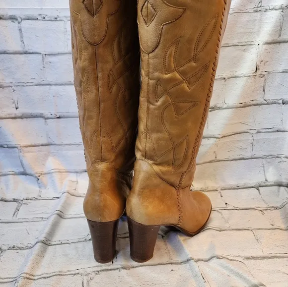 Dani Black Women's Leather cowgirl boots
