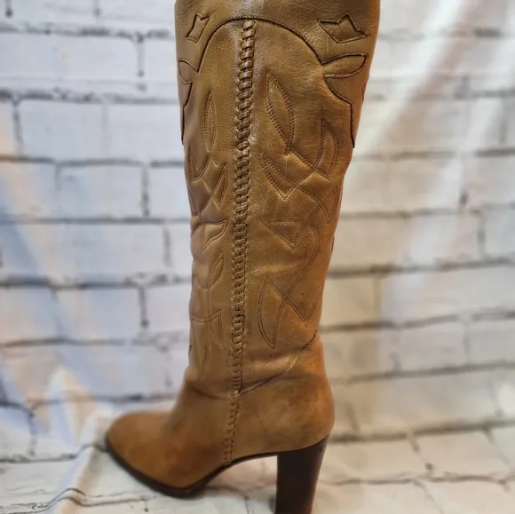 Dani Black Women's Leather cowgirl boots
