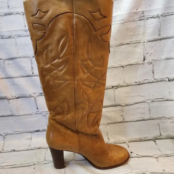 Dani Black Women's Leather cowgirl boots