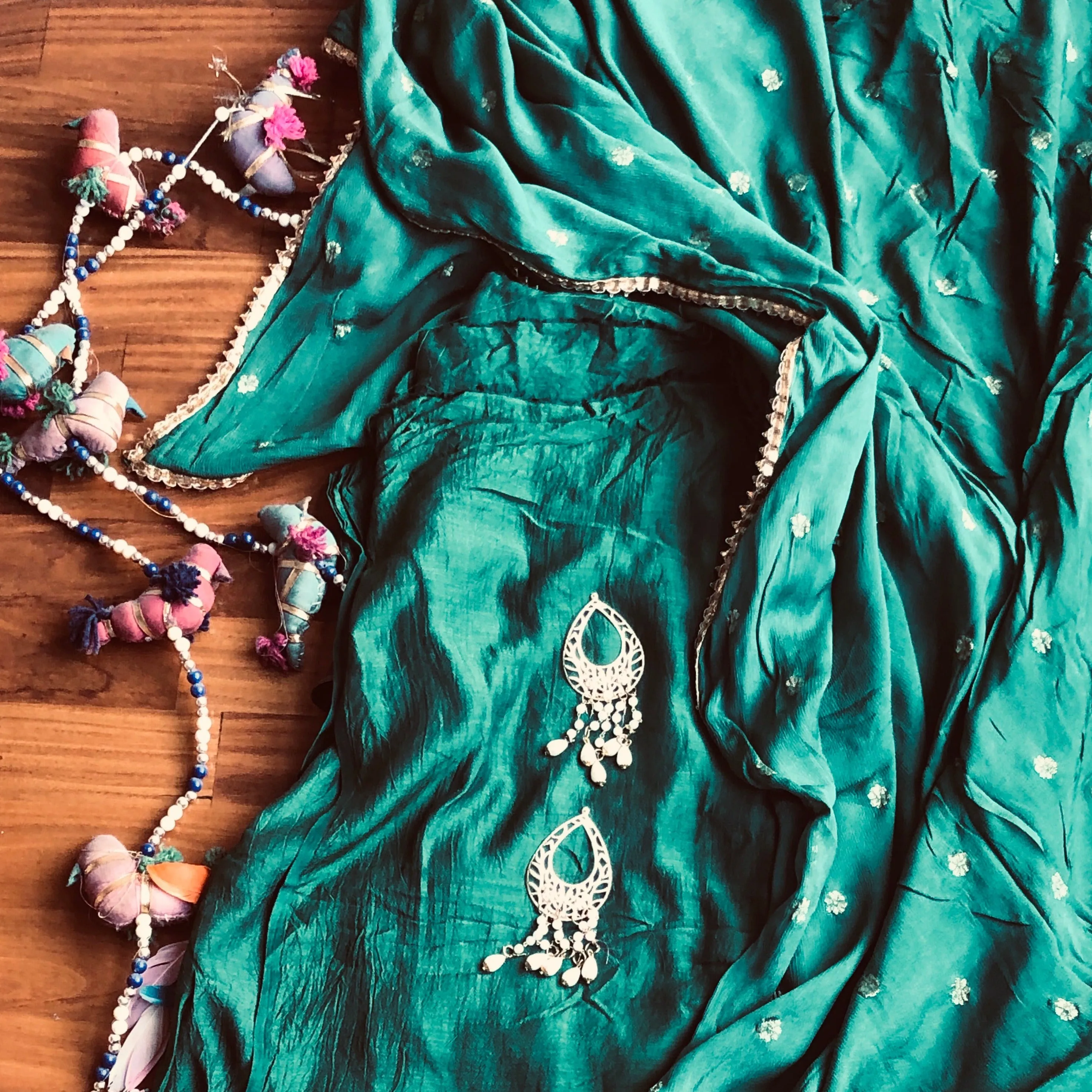 Dark Green Punjabi Salwar Suit
