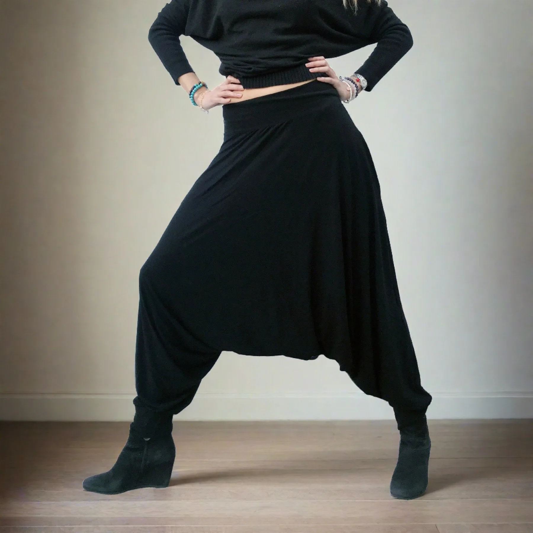 Deep Stretch | Drop Pants | Her