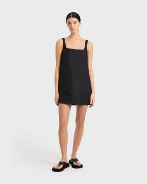 Delphi A-line Mini Dress - Black