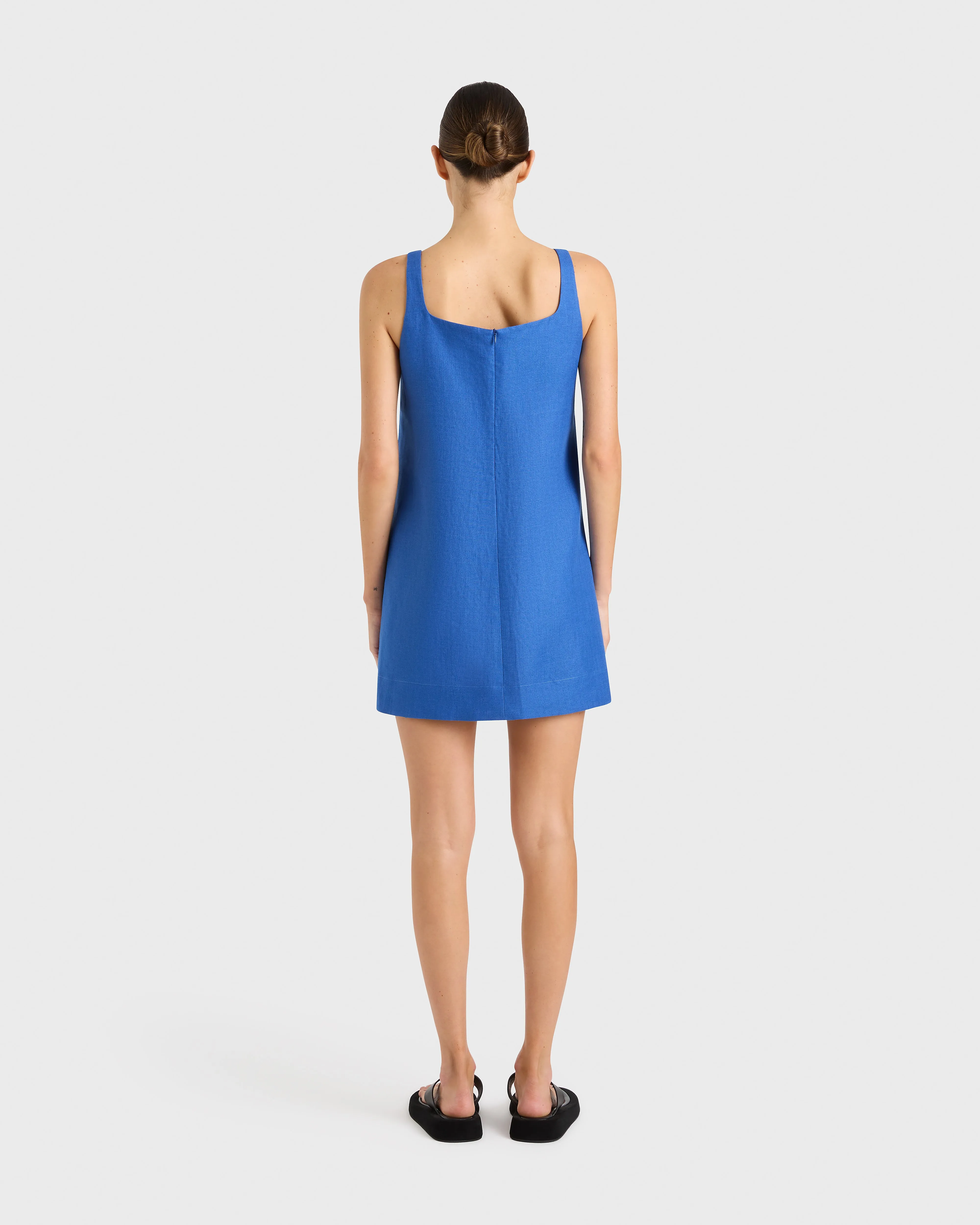 Delphi A-line Mini Dress - Sapphire