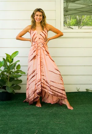 Desert Rose Hand Dyed Maxi Dress