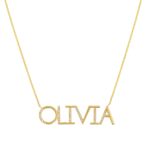 Diamond Sprinkle Name Necklace