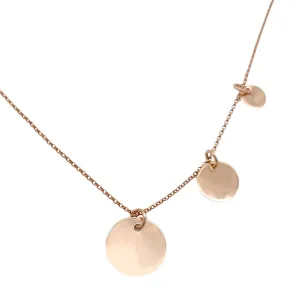Disc Necklace - Rose Gold
