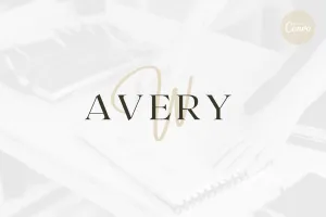 DIY Avery Designer Brand Logo Canva Template