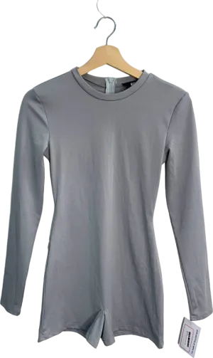 EGO Grey Long Sleeve Romper UK 6