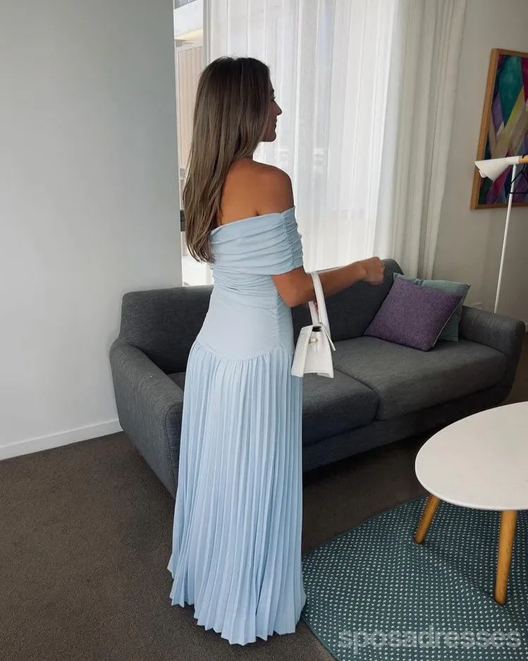 Elegant Blue Off Shoulder Long Party Prom Dresses Ideas,Evening Gowns,13721