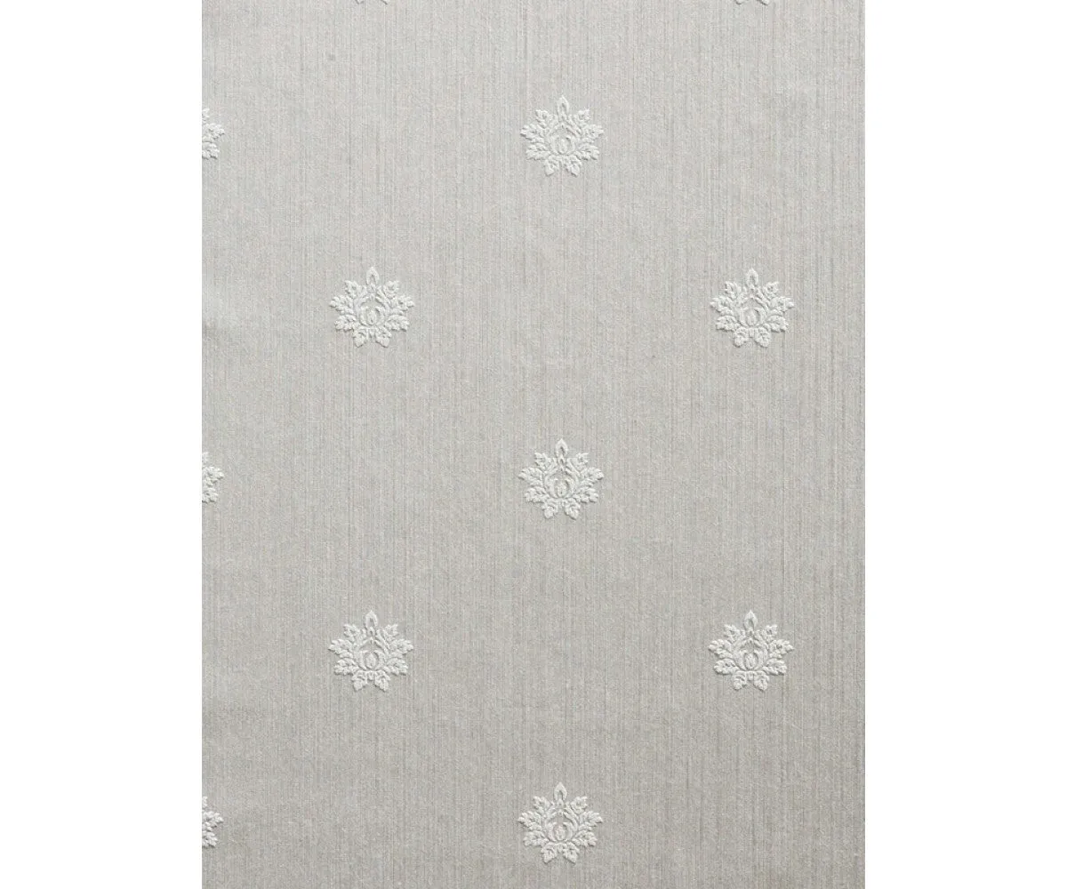 Embossed Floral Prints Grey 266569 Wallpaper