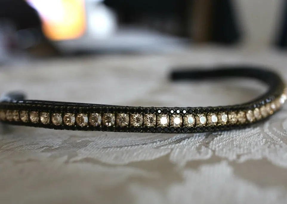 Equiture Golden honey and jet browband