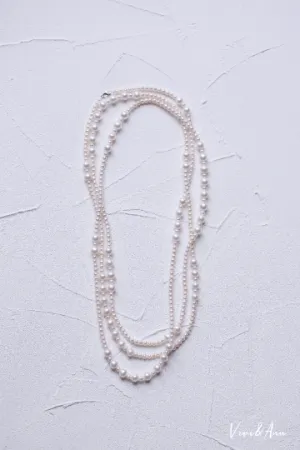 Exclusive Designer Multi Way Genuine Premier Freshwater Pearl Extra Long Necklace